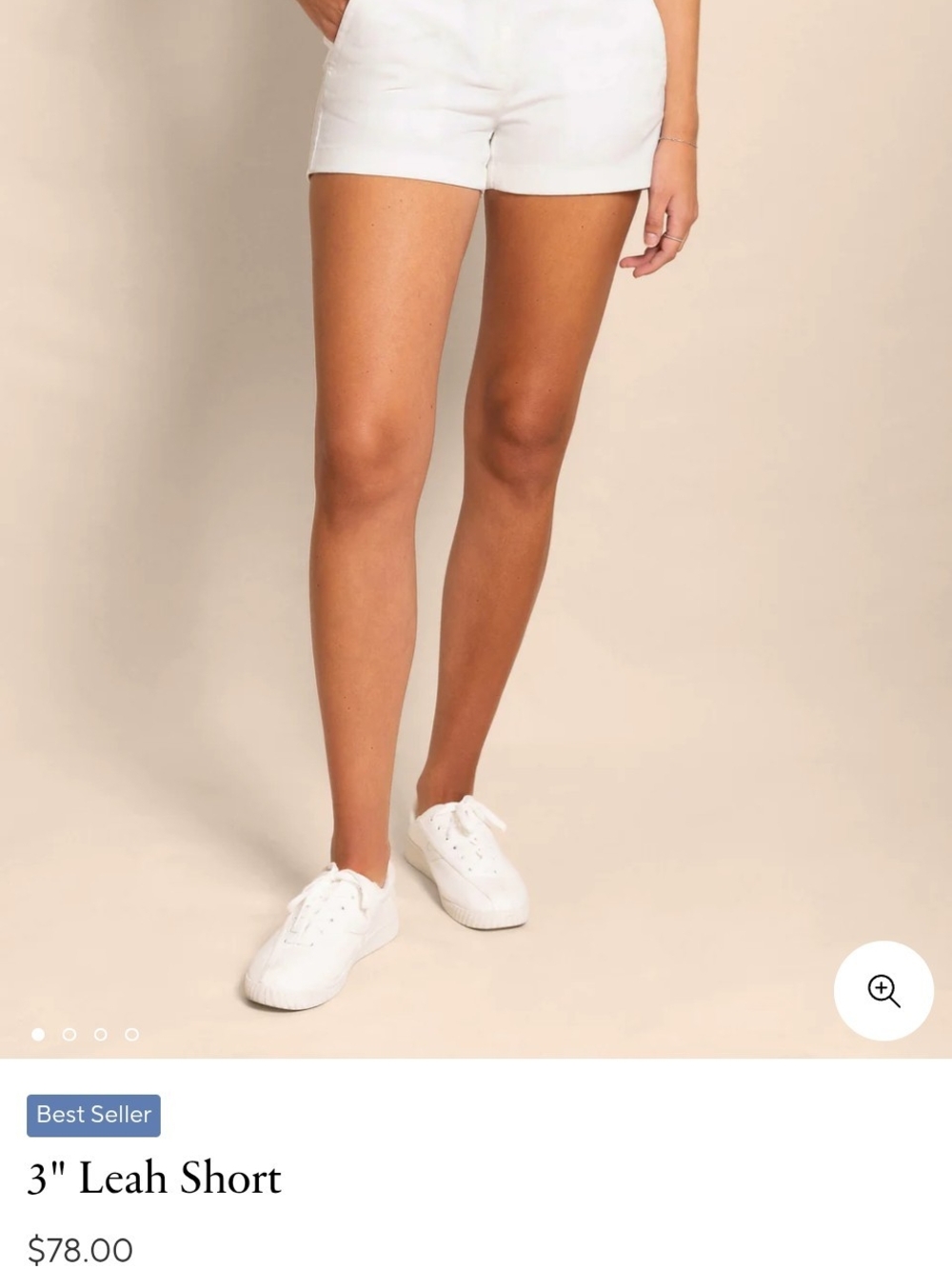 Southern Tide Leah 3" Short - White